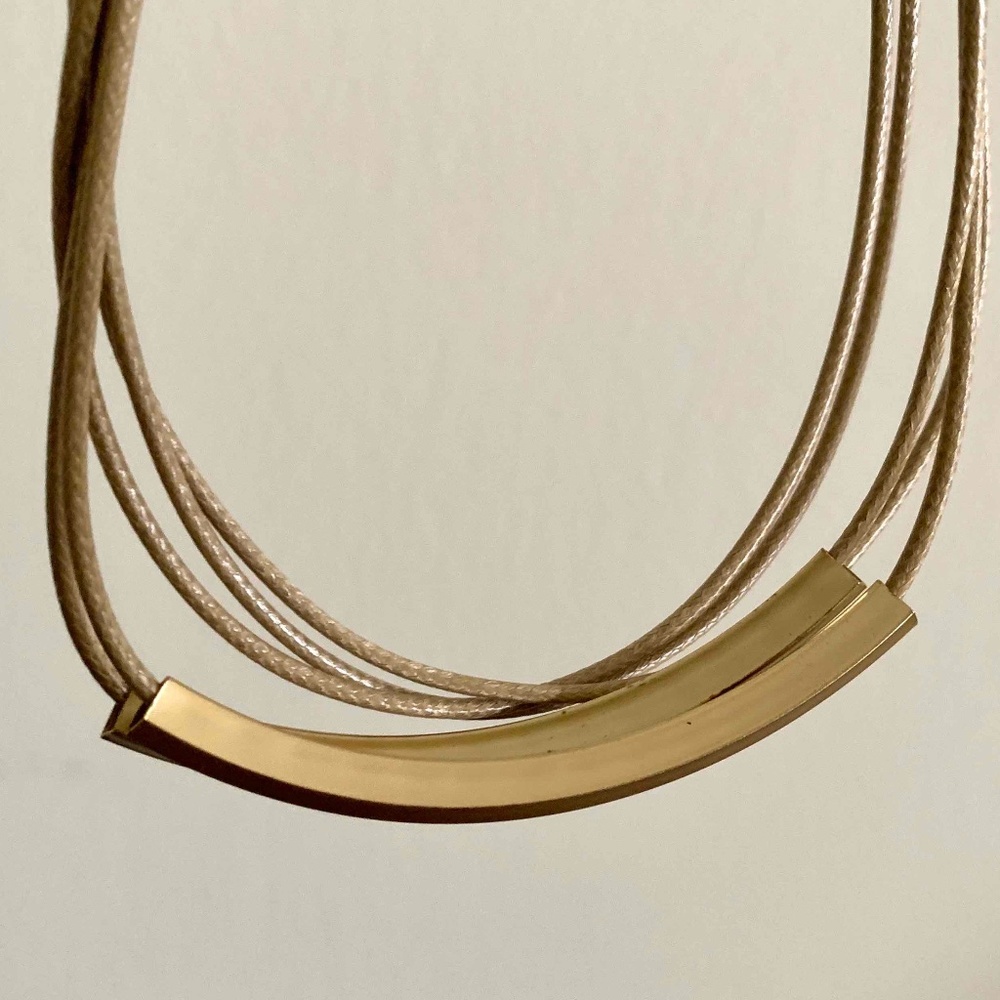 Matte gold necklace - from Japan